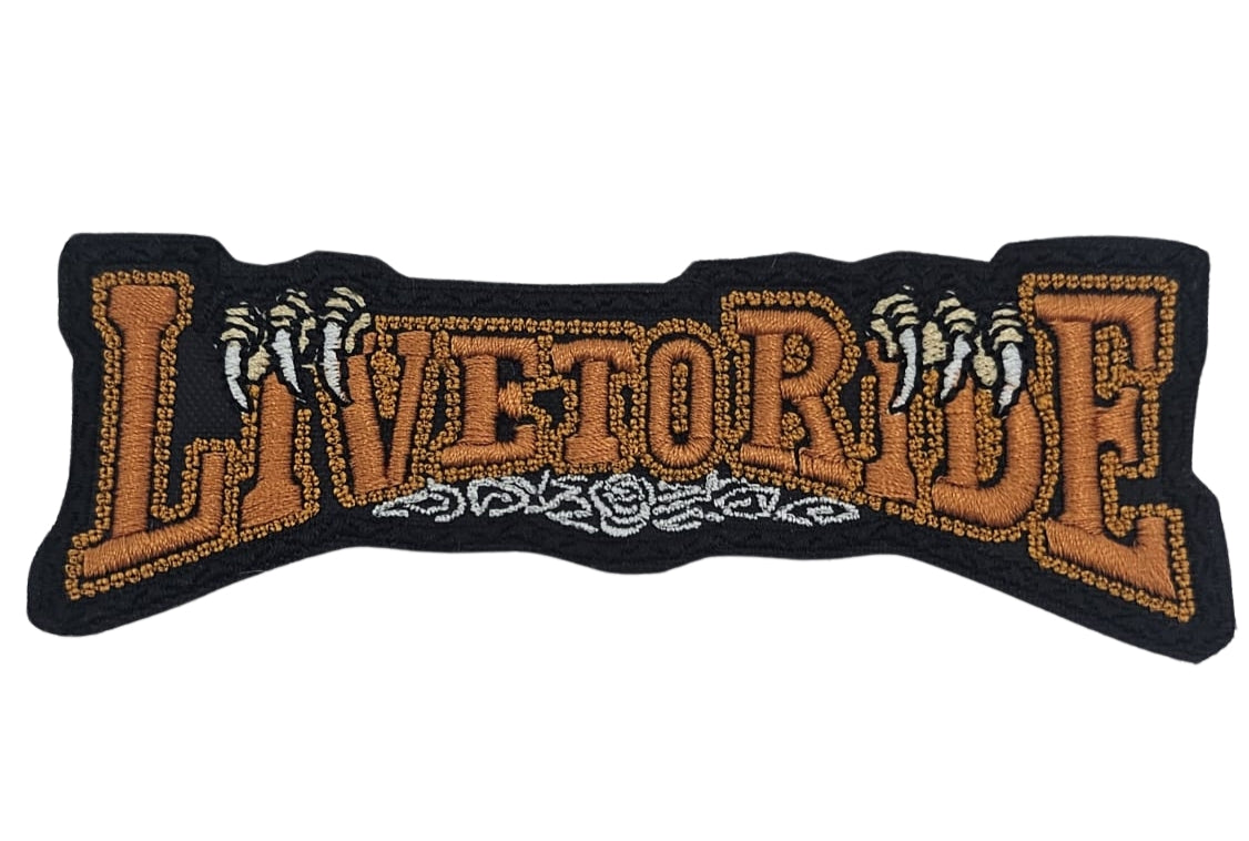 Live to Ride - Parche bordado
