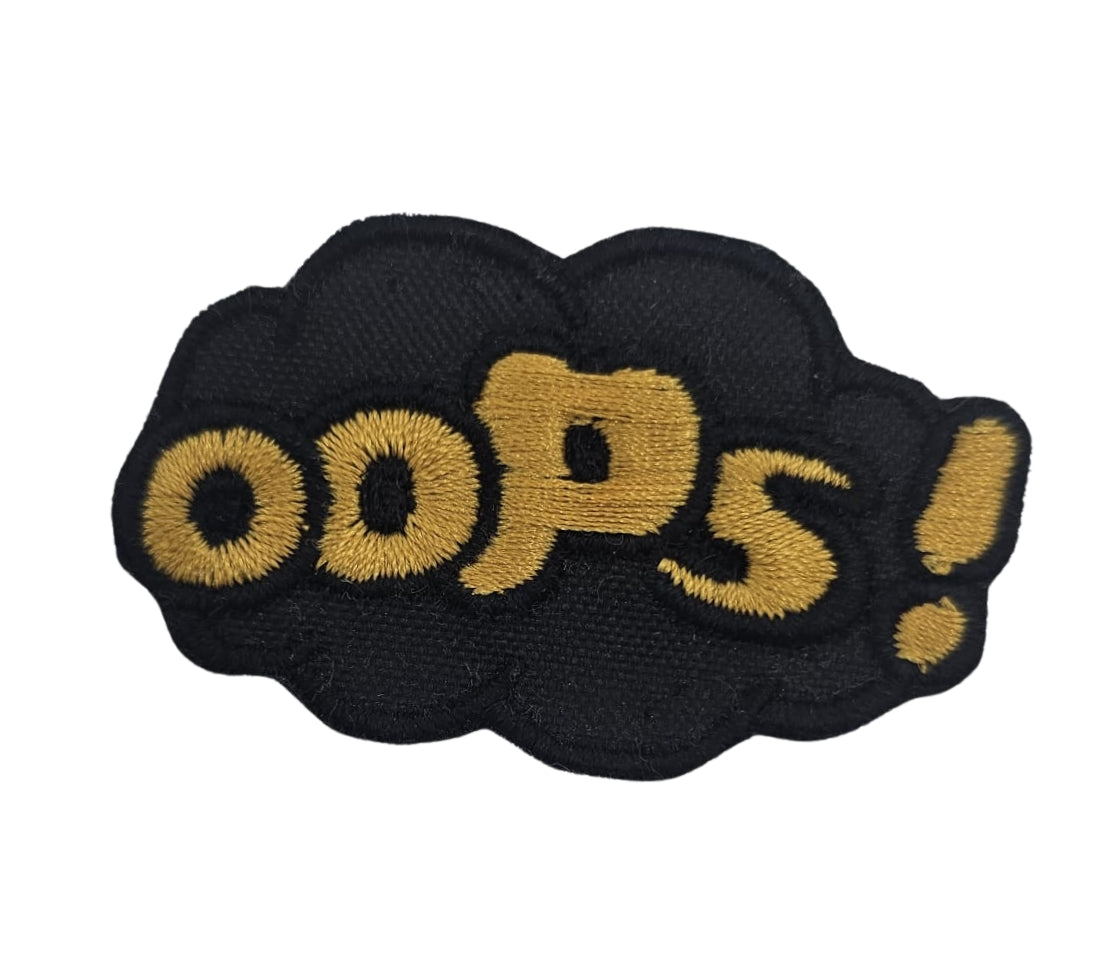 Oops! - Parche bordado